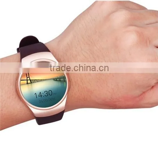 2016 High Quality Wholesale KW18 Smart Watch, IPS Round Touch Screen Smart Watch With Heart Rate Monitor photo-6