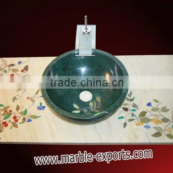 New Marble Inlay Wash Basin, New Deigns Green Wash Basin Complete Set