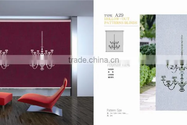 Laser -cut Roller Blinds Fabric /panel Screen Fabric /translation Shade Fabric photo-2