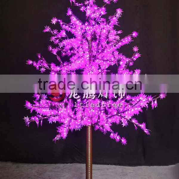Cone Maple Leaf Christmas Tree With Led Lights
