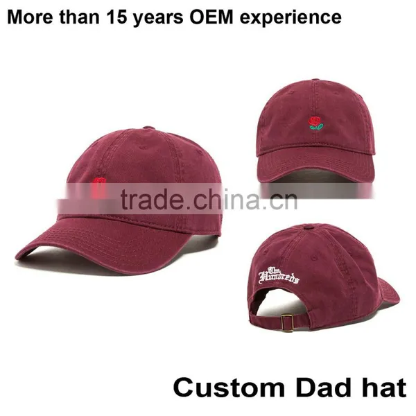 100% Cotton Twill Fabric Custom Wholesale Dad Hat photo-2
