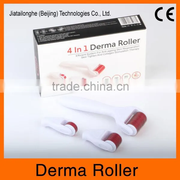 4 in 1 Derma Roller 300/720/1200 Pins Stainless Micro Needle Therapy DRS Derma Roller Kits With CE photo-5