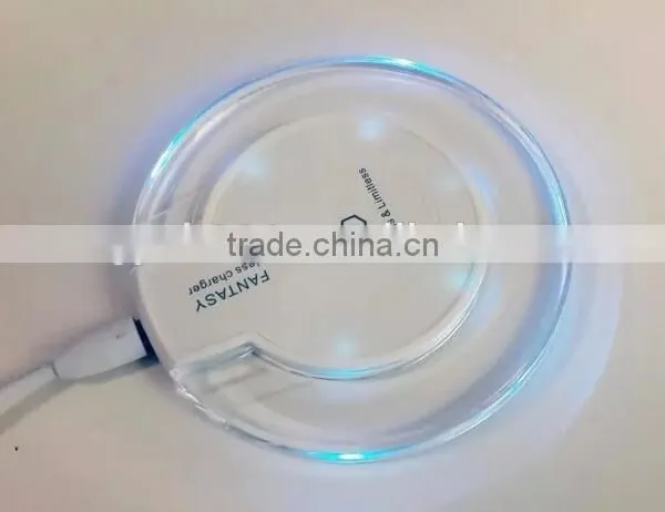 OEM ORDER WELCOME QI WIRELESS CHARGER PAD STAND QI WIRELESS CHARGER PAD WITH LCD LIGHT FOR GALAXY S7 EDGE TRANSMITTER photo-5