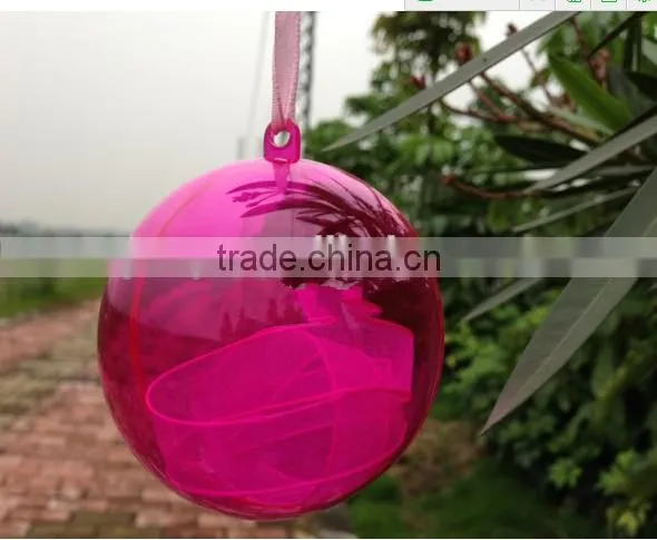 High Quality Plastic Transparent Xmas Ball (Colorful Transparent) photo-3