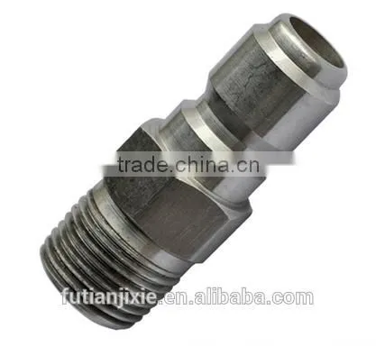 Stainless Steel, Quick Disconnect Plug and Male NPT Thread