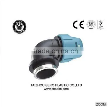 Top Supplier All Size Available PP Compression Pipe Fitting Water Fluid Quick Male Elbow for Irrigation photo-6
