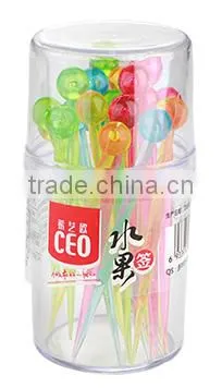 Reusable Plastic Food Fruit Dessert Cupcake Picks Set photo-3