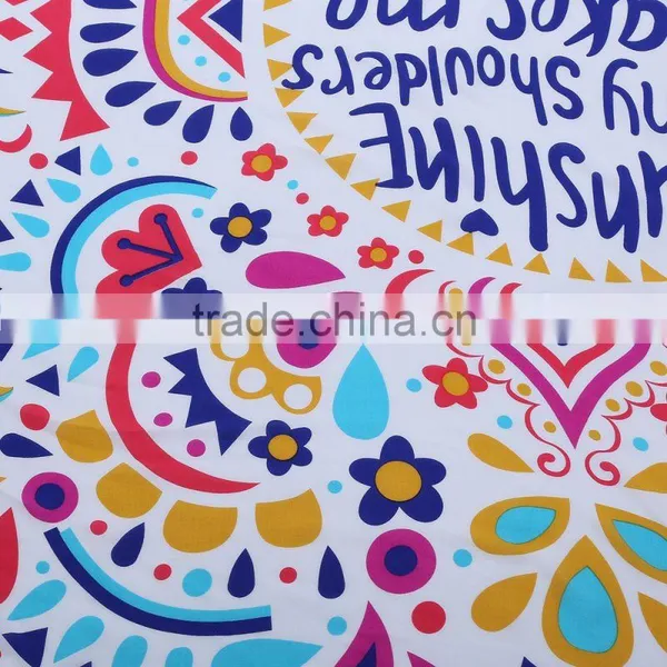 Diameter 57.09inches Printed Beach Towel Round Pad Mat Microfiber Fabric Breathable Mat For Beach Camping Outdoor Activities photo-5