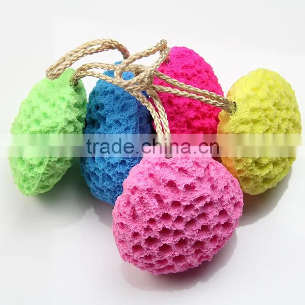Red Bath Sponge Exfoliating Body Sponge Scrubbing Tools photo-3