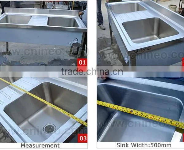 Kitchen Sink With Double Drain Board/Kitchen Stainless Steel Sink Work Table/Custom Made Kitchen Sinks photo-5