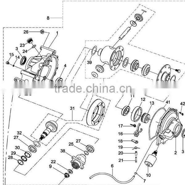 HISUN 800CC ATV/UTV Driving And Driven Gears photo-2