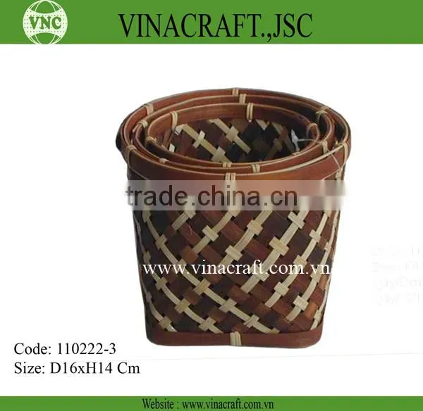 Hot Sales Wicker Trash Can in Corlor for Kitchen photo-6