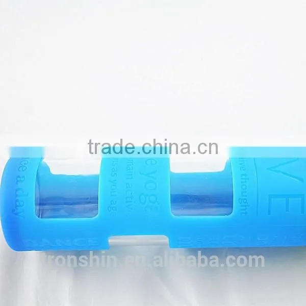 Eco-friendly Food Safe Letters Pattern Glass Bottle Whole Protection Silicone Sleeves photo-6