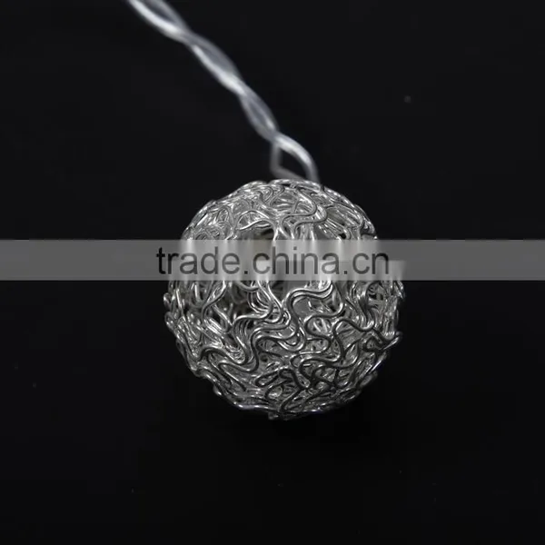 Christmas Led Light Battery Operated Led String Lights Aluminium Ball photo-5