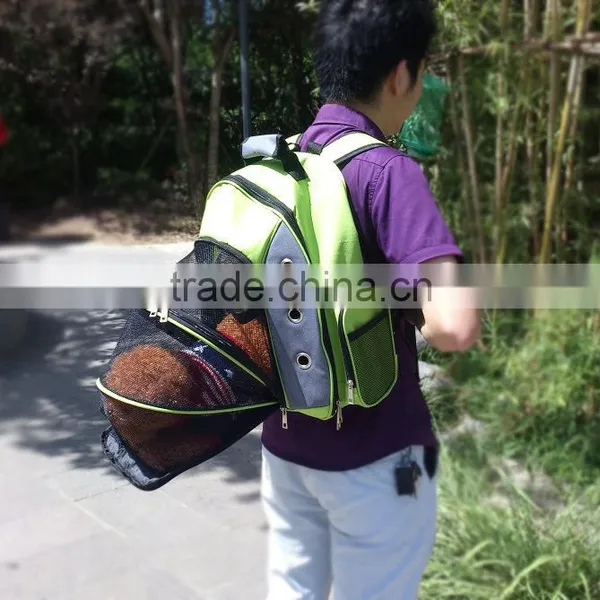 Factory Directly Outdoor Travel Pet Carrier Side Open Dog Cat Backpack, Fashion Design Net Cloth Breathable Pet Carrier Backpack photo-6