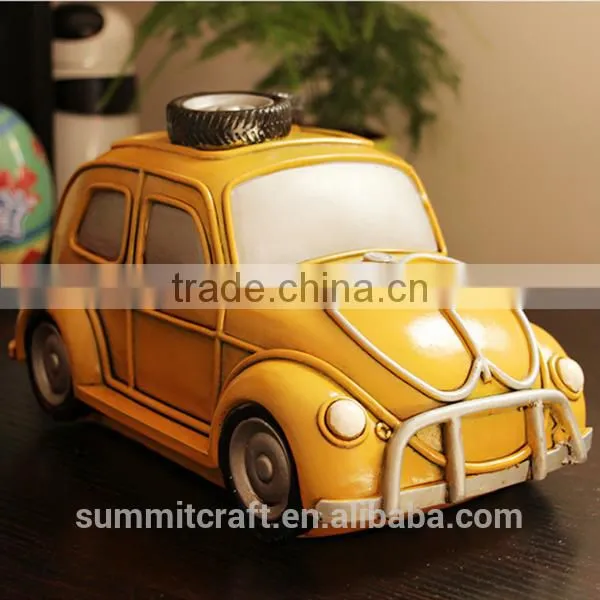 Resin Vintage Car Shape Coin Bank Money Saving Box for Kids photo-3
