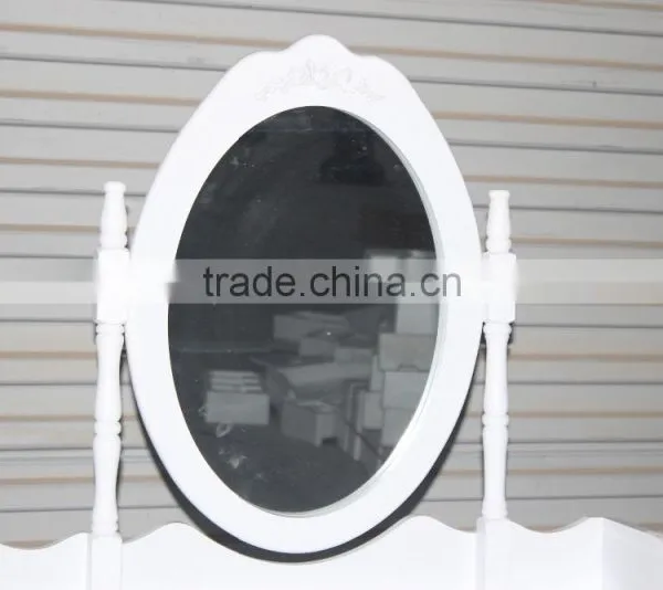 Low Price Made-up Table/schmenktisch&hocker/cheaper White Dressing Table With Mirror photo-6