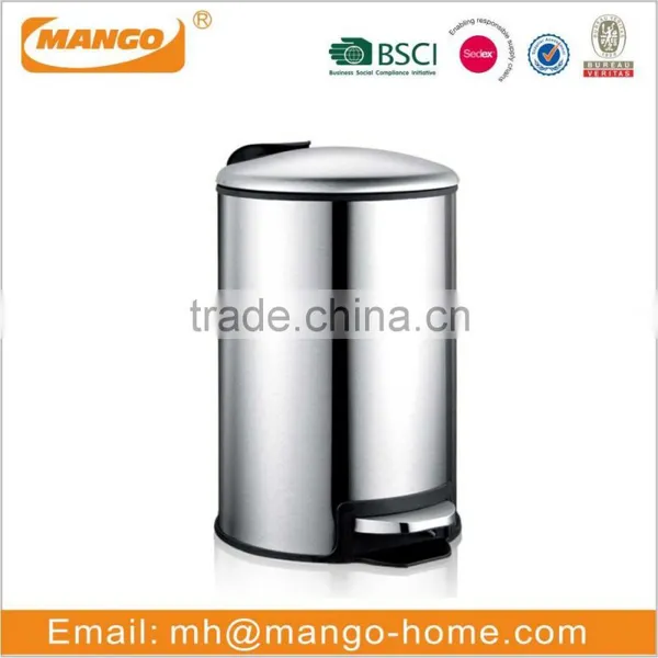 Classical Stainless Steel Pedal Trash Can photo-3