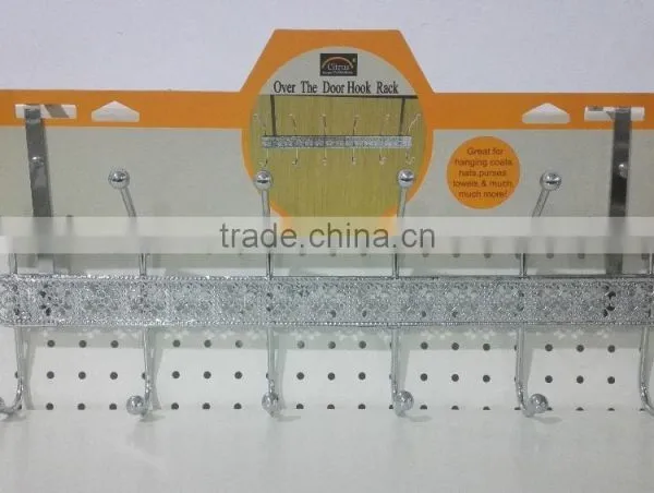 Over the door hook rack/iron hook rack