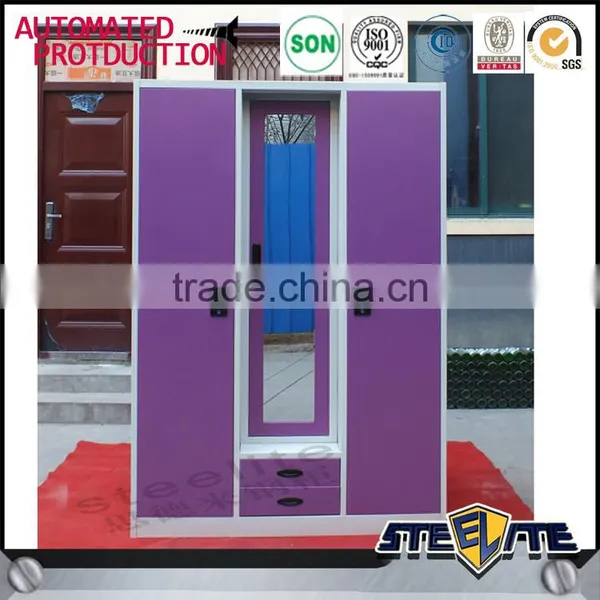 Wholesale Price Assemble Portable Wardrobe Home Almirah Designs 3 Door Corner Wardrobe photo-5