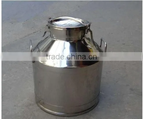 High Quality Mirror Polished Food Sanitary 304 Stainless Steel Milk Can photo-2