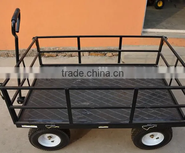 Metal Hand Pull Garden Tool Cart photo-2