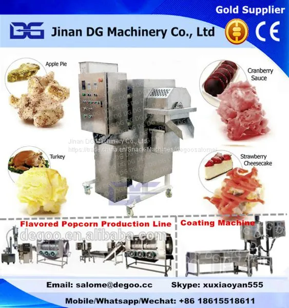 Automatic Butter Coated Popcorn Making Machine Processing Equipment