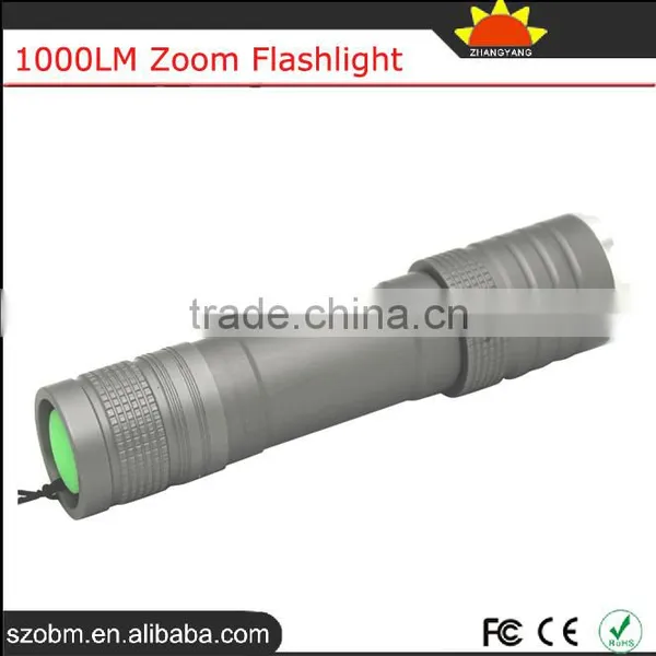 OEM Q5 1000LM Rechargeable Battery 18650 Zoom Flashlight Smith Little Japan Torch Light photo-2