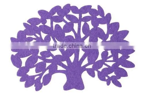 Non-woven Tree Cup Mat Felt Coasters for Home Decoration photo-5