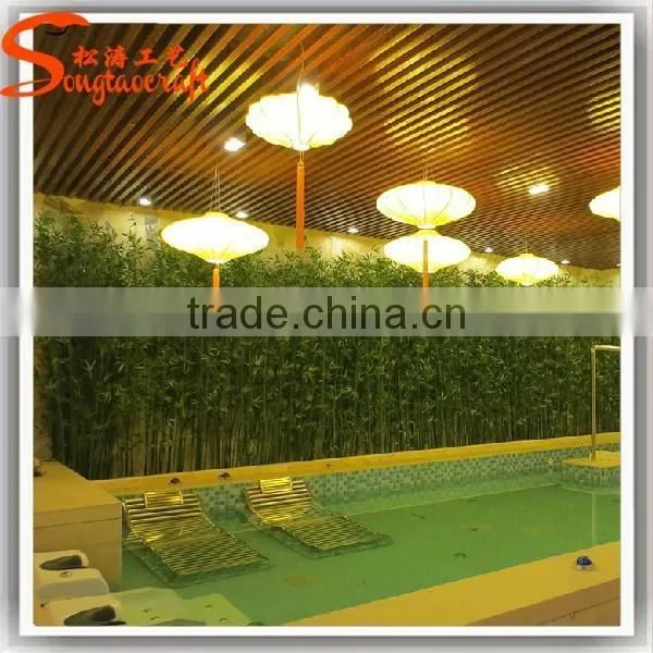 China Manufacturer Common Plastic Decorative Artificial Lucky Bamboo Fence for Sale photo-5