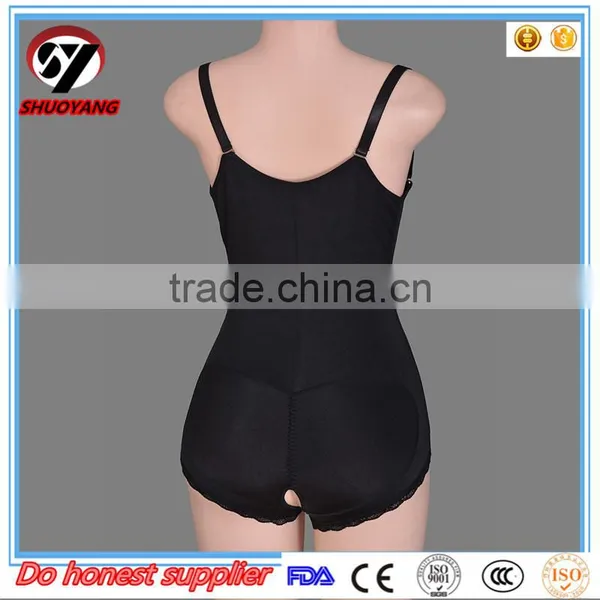 2017 Shuoyang Wholesale Cheap Shapewear Ultra Slim Body Shaper With Open Crotch photo-5