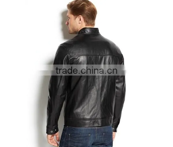 Brando Motorbike Leather Jacket/ Moto Leather Jacket For Men photo-2