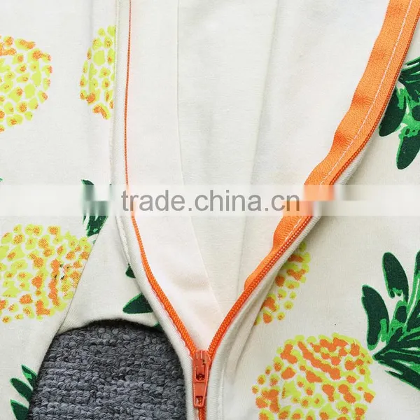 Hot Sale 100% Cotton Pineapple Pattern Onesie Kids Newborn Pajama Romper photo-4
