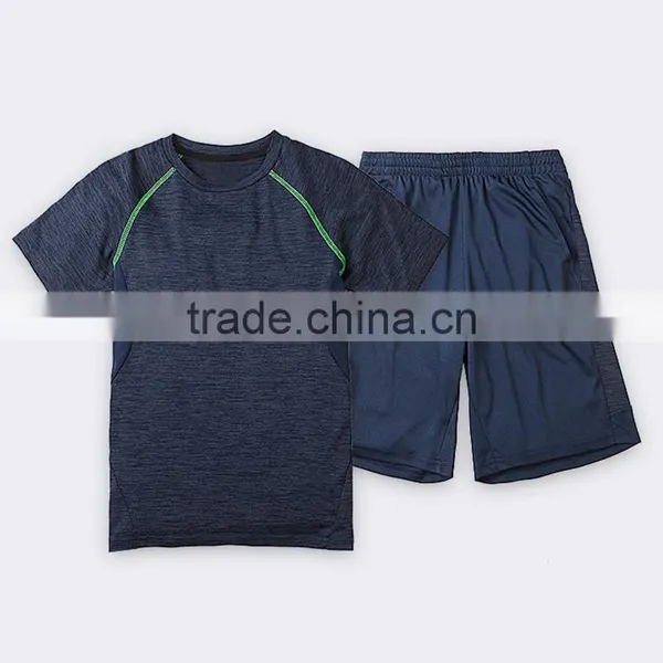 Student's College Outfit 2017 New School Children's Sportswear Short Sleeved Two Pieces photo-3