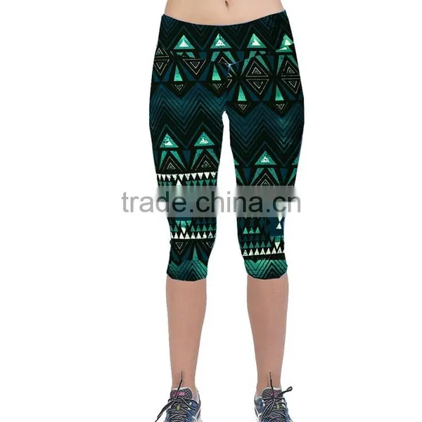 Hot Selling Women 3/4 Tights With Custom Design photo-5