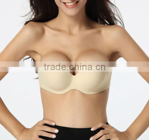 Womens Hot Sex Big Boobs Clear Silicone Bra