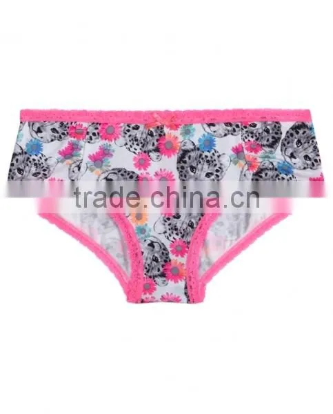 Colored Dots Printing Design Girls Underwear Shorts Briefs photo-2