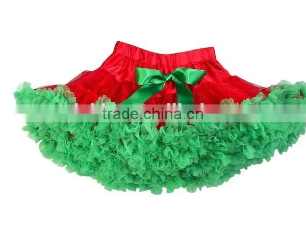 Red Pettiskirt TuTu Dress For Girls Christmas Puffy Tulle Skirts photo-4