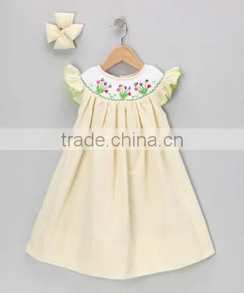 Floral Smocked Bishop Dress for Spring Summer 2016