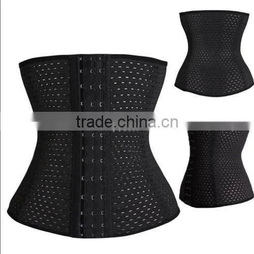 Innovative Products Walson Sport Model Black and Beige With Hook Corset 3 Row Hooks Waist Trainer photo-5