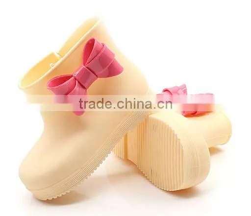 Girl's Rain Boots, Big Bow Rain Boots, Girl Rain Boots photo-4