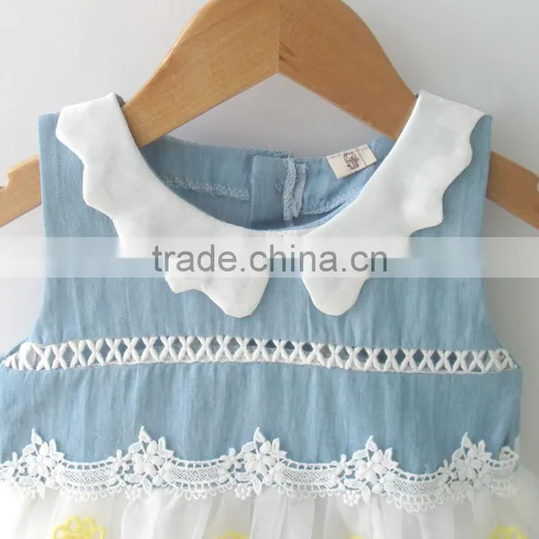 2017 Fanshional Lace and Tulle Dress Baby Sleeveless for Girl photo-4