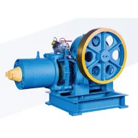 Geared Traction Machine For Elevator With DC110 Brake Voltage , 1.6m/s YJ160