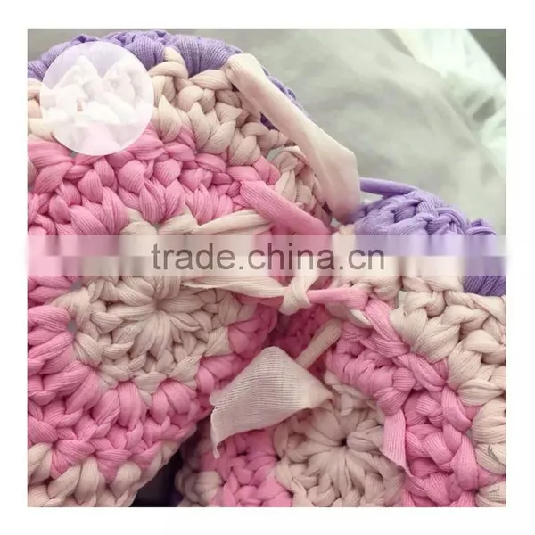 Polyester Fabric Spaghetti T-shirt Yarn Hand Kntting Suitacase Carpet DIY Craft Kits photo-4