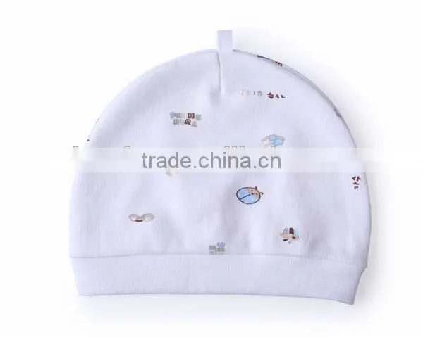High Quality Kids Beanie Knitted Dot Printed 100% Cotton Baby Hat photo-2