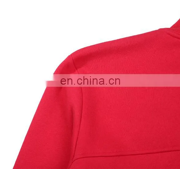 Sportswear Manufacturer 100% Cotton Red Sports Suit Cover photo-4