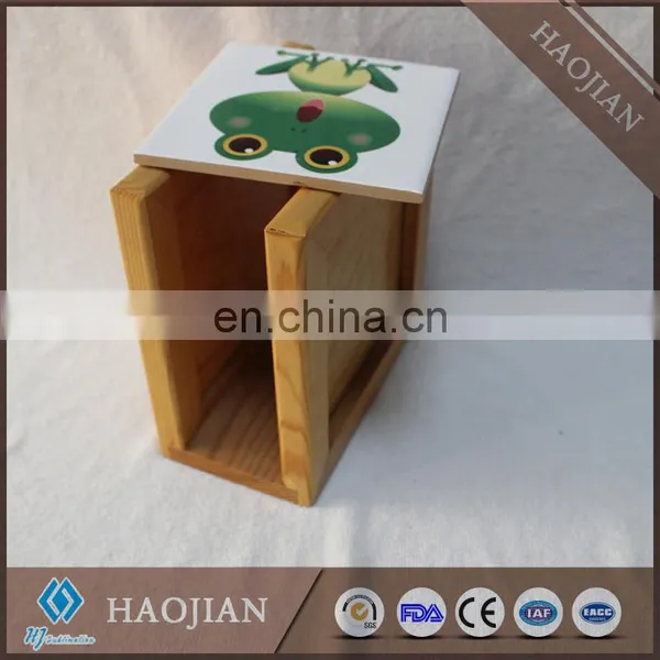 Solid Wood Toilet Tissue Holders With Sublimation Tile photo-4