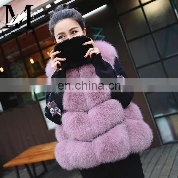 Factory Wholesale New Fashion Sleeveless Lady Winter Fur Vest Real Fox photo-4