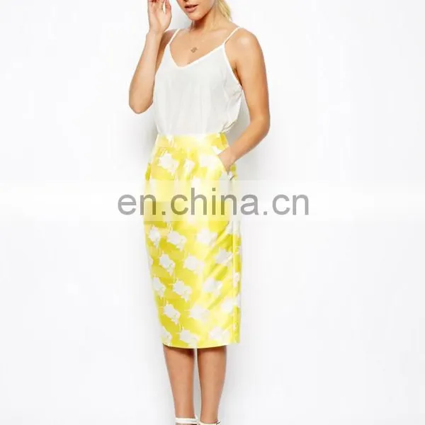 2014 Yellow Women Skirts,Fashion Ladies Skirts