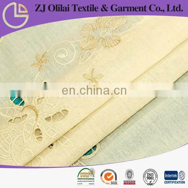 new design cotton cutwork embroidery fabric for garments